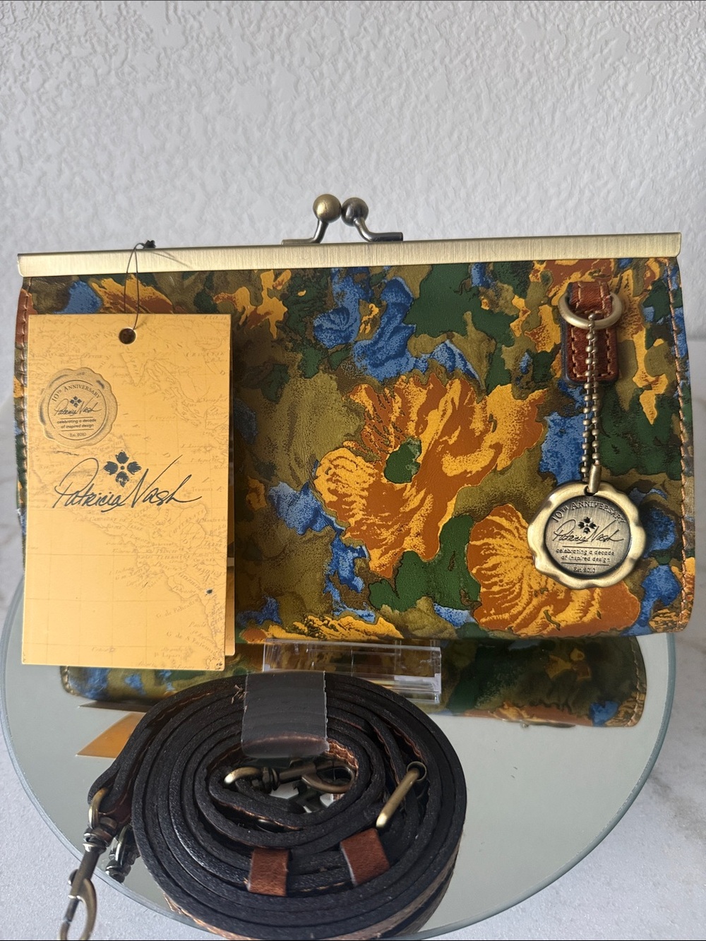 Patricia Nash Wildflowers Print Collection Crossbody/Clutch-NWT!!